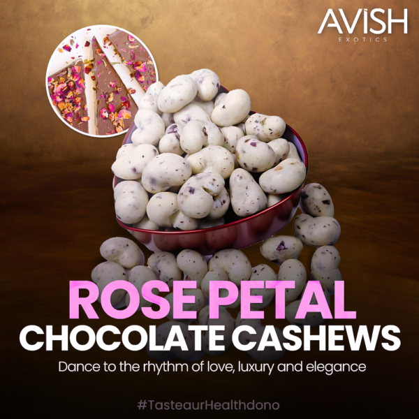 CASHEW ROSE PETAL CHOCOLATE (250GMS) - Image 2