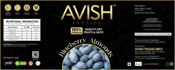 ALMOND BLUEBERRY (250GMS) - Image 3