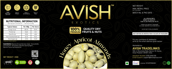 ALMOND HONEY APRICOT (250GMS) - Image 3