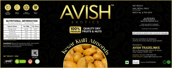 ALMOND KESAR KULFI (250GMS) - Image 3