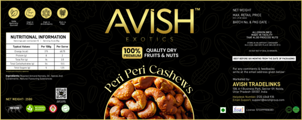 CASHEW PERI PERI (250GMS) - Image 3