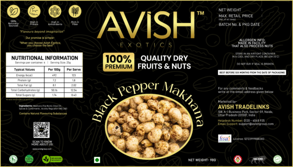BLACK PEPPER MAKHANA (90GMS) - Image 3