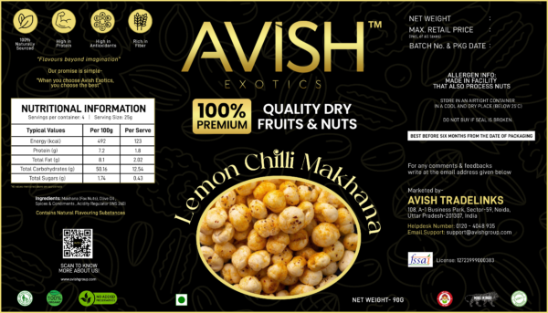 LEMON CHILLI MAKHANA (90GMS) - Image 3