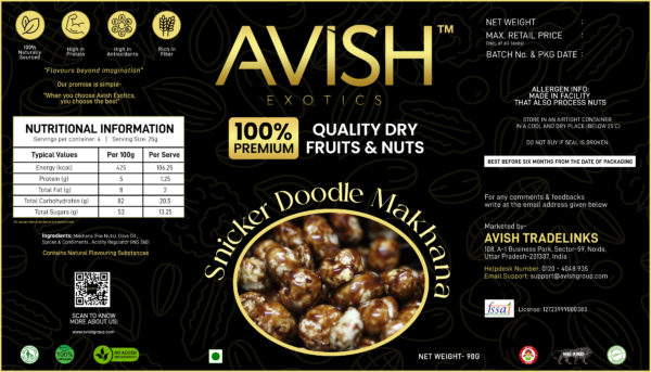 SNICKER DOODLE MAKHANA (90GMS) - Image 3